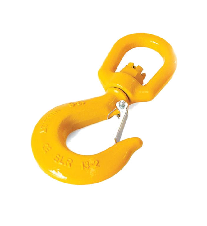 10mm - Grade 80 Alloy Steel Eye Swivel Sling Hook with Safety Latch