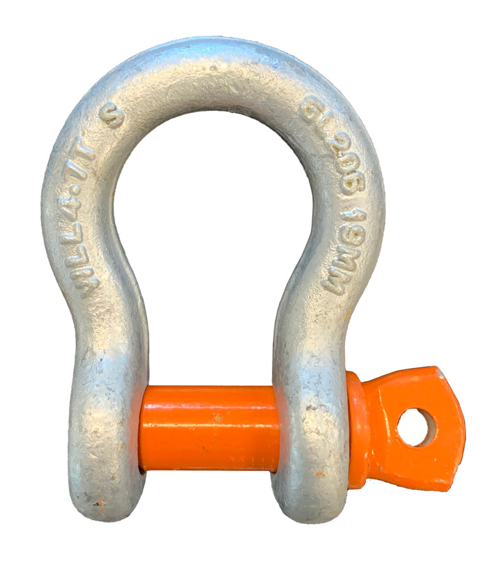 12000kg Rated Grade S Alloy Steel Screw Pin Bow Shackles