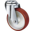 140kg Rated Urethane on Nylon Castor - 80mm - Bolt Hole