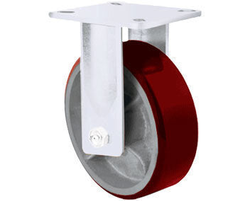1500kg Rated Heavy Duty Urethane Castor - 300mm - Fixed