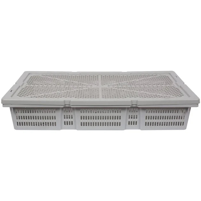 15L Plastic Aquaculture Vented Crate + Lid