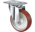 190kg Rated Urethane Castor - 125mm - Swivel Plate
