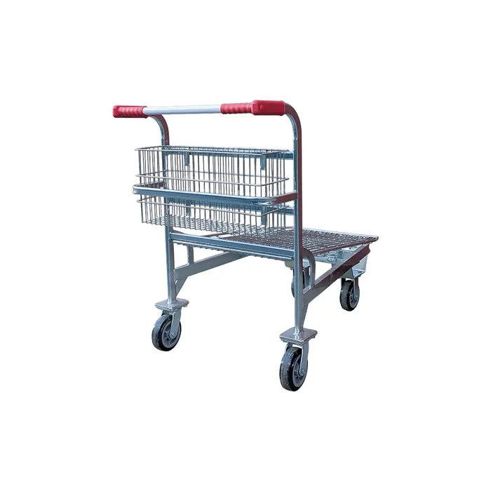 200kg Rated Nesting Cargo Trolley with Basket