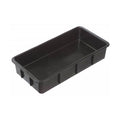 21L Plastic Crate Stacking- Black