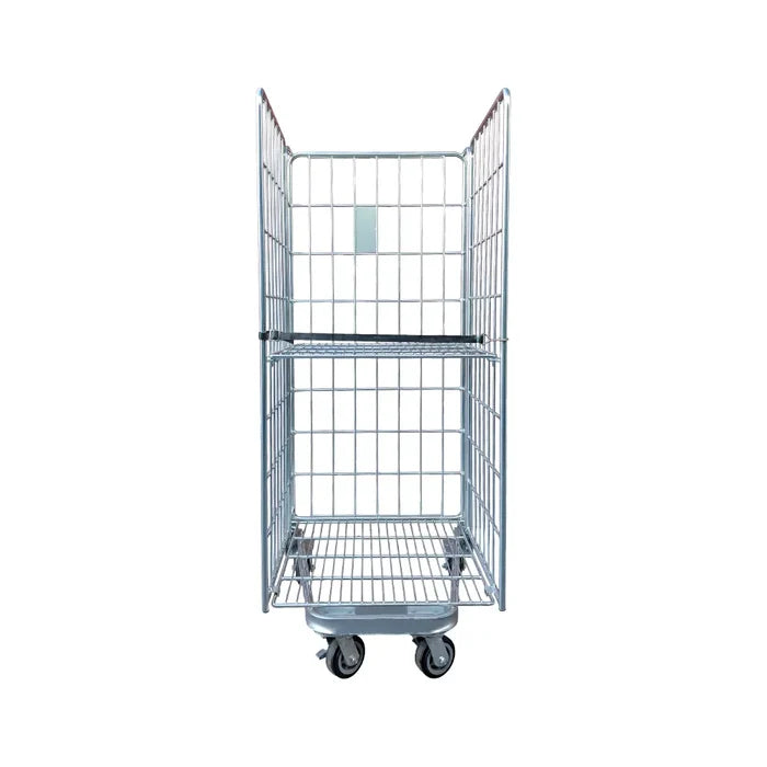 250kg Rated 3 Sided Nesting Roll Cage