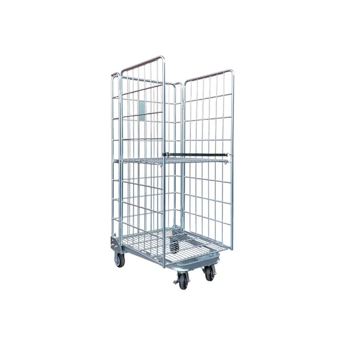250kg Rated 3 Sided Nesting Roll Cage