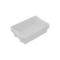 26L Plastic Crate Stack & Nest Container - White