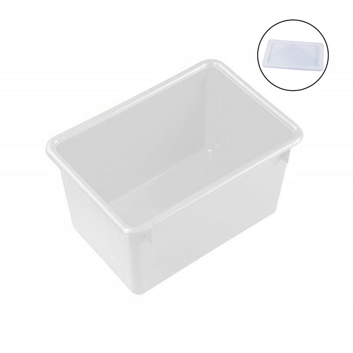 27L Nesting Plastic Crate + Lid