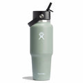 32 oz Wide Mouth Travel Bottle with Flex Straw Cap - Agave