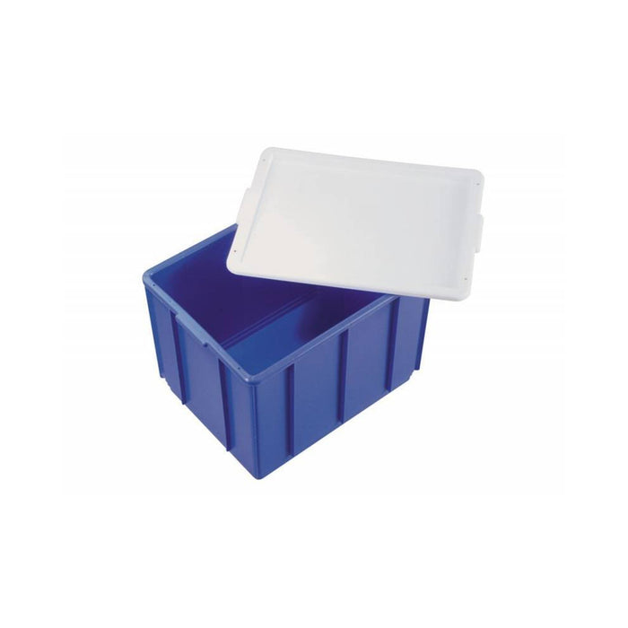 33L Plastic Crate Large Container Box - Blue