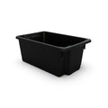 52L Black Recycled Plastic Crate Stack & Nest Container
