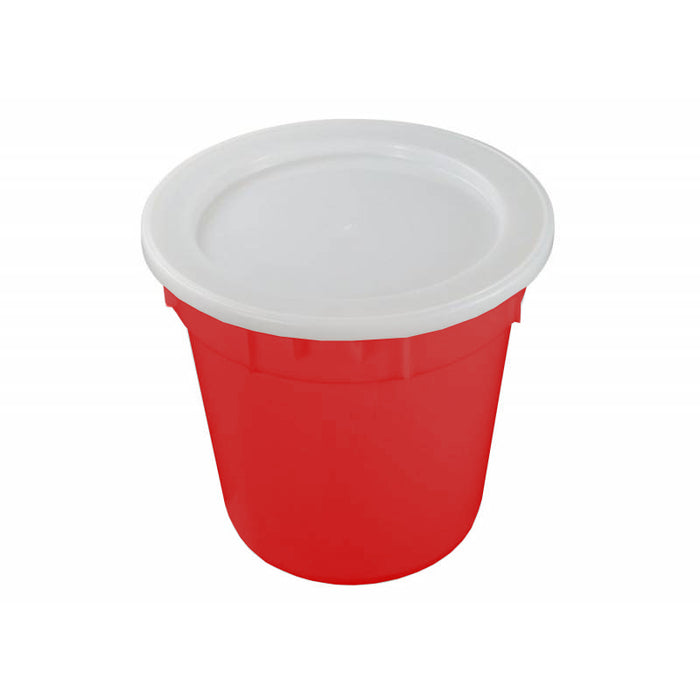 67L Plastic Bucket Round Bin - Red