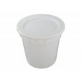 67L Plastic Bucket Round Bin - White