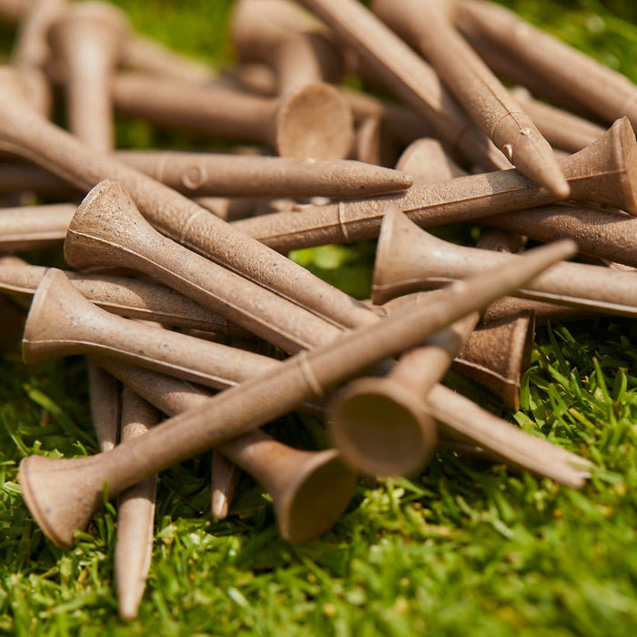 GreenUp Golf tees made from used coffee grounds. Eco friendly and biodegradable