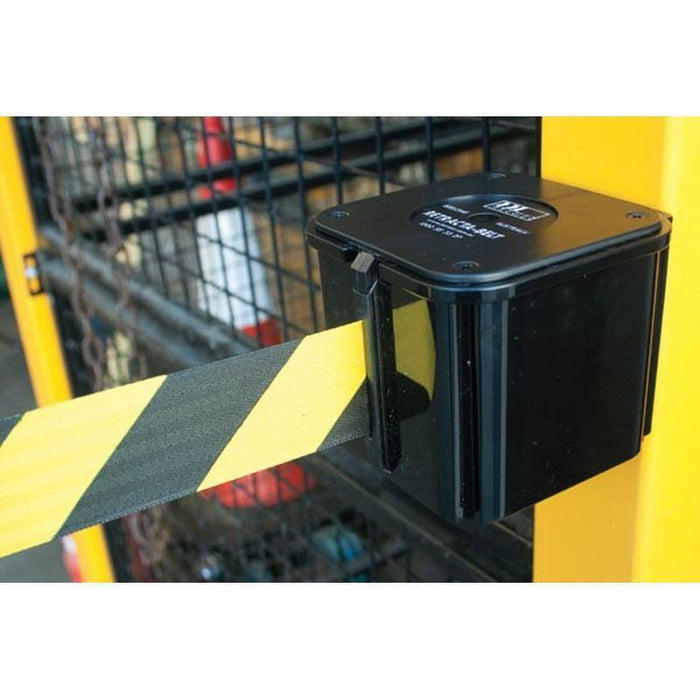 7.6m Retracta-Belt Wall Mount - Black