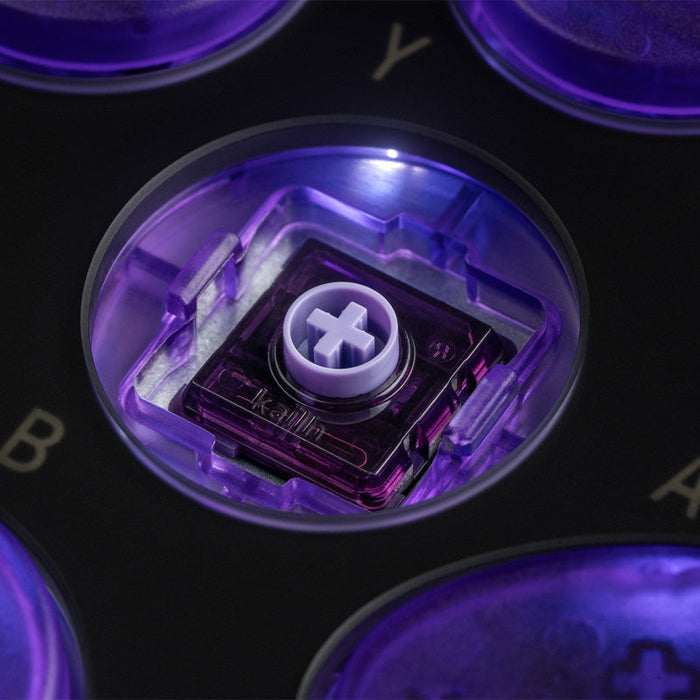 8BitDo Arcade Controller - Transparent Purple Signature Edition image 4