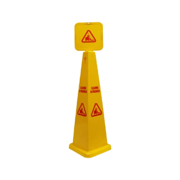 950mm Height Cleaning In Progress Cone - Yellow