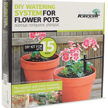 agrodrip diy watering system kit irrigation for flower pots plants h2ofun