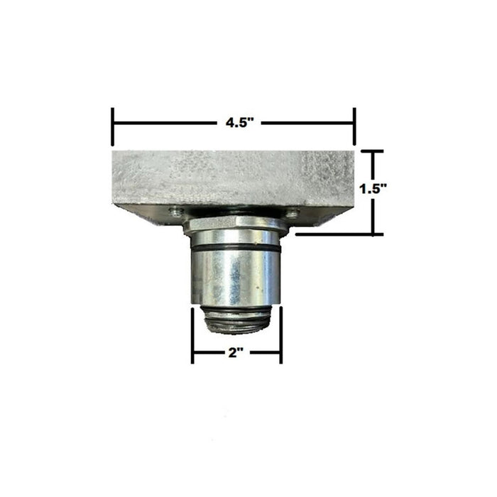 Atlas Slotted Screw-Up Adapters (4 Pc) 2" Peg #ATEATTD-ADPTKIT5, AlamoEquipment.com