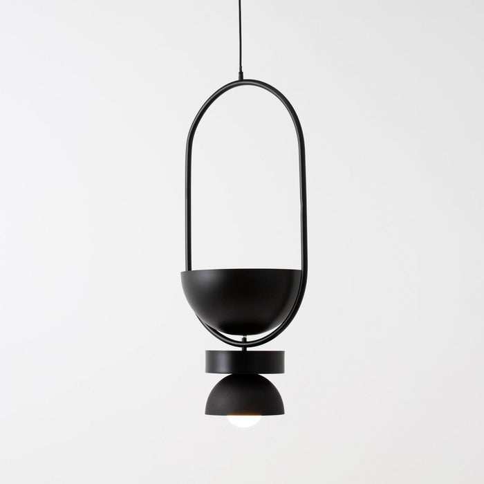 Belki Pendant with Cambio Shade B Black and C Black