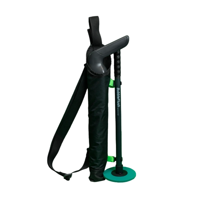 BubbleFlush Soft Case for transporting and storing BubbleFlush and WaterStop cleaning equipment.