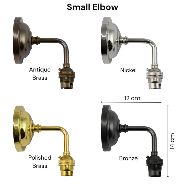 Camber Small Ribbed Glass Shade Wall Light with fluted handblown glass and solid brass fittings