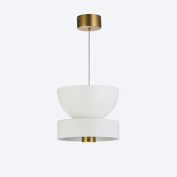 Cambio Drop LED Brass with Cambio Shade C & B White