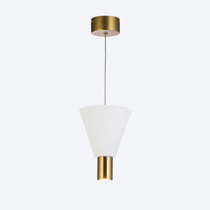 Cambio Drop LED in Brass with Cambio Shade DL White