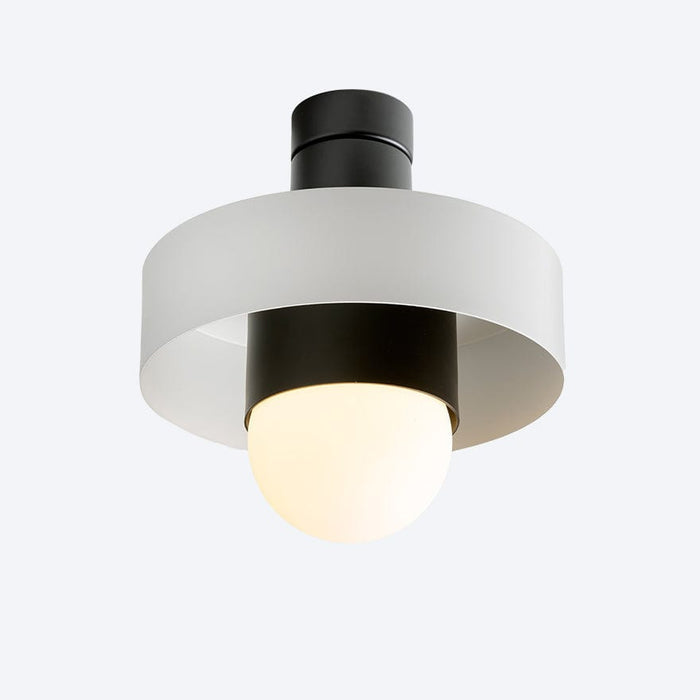 Cambio Shade B White with Shade A Black on Cambio Ceiling Black