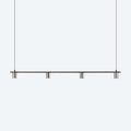Capri 4 Linear Pendant Light Nickel