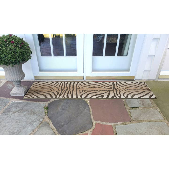Carmel Zebra Indoor/Outdoor Rug – detail close-up