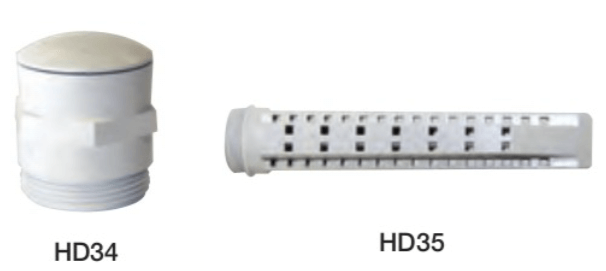 Certikin HD33L Black Coloured Main Drain C/W Hydro Relief Valve, Plug Bush & Nipple - Liner H2OFUN