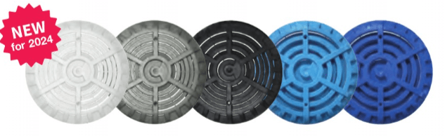 Certikin HD33L Black 6" Main Drain With Anti Vortex - Liner h2ofun