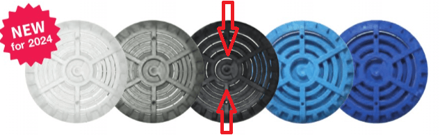 Certikin SPC266N Black Coloured Anti Vortex Main Drain Replacement Grille Cover h2ofun