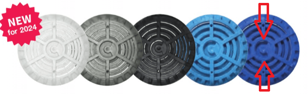 Certikin SPC266N Dark Blue Coloured Anti Vortex Main Drain Replacement Grille Cover h2ofun