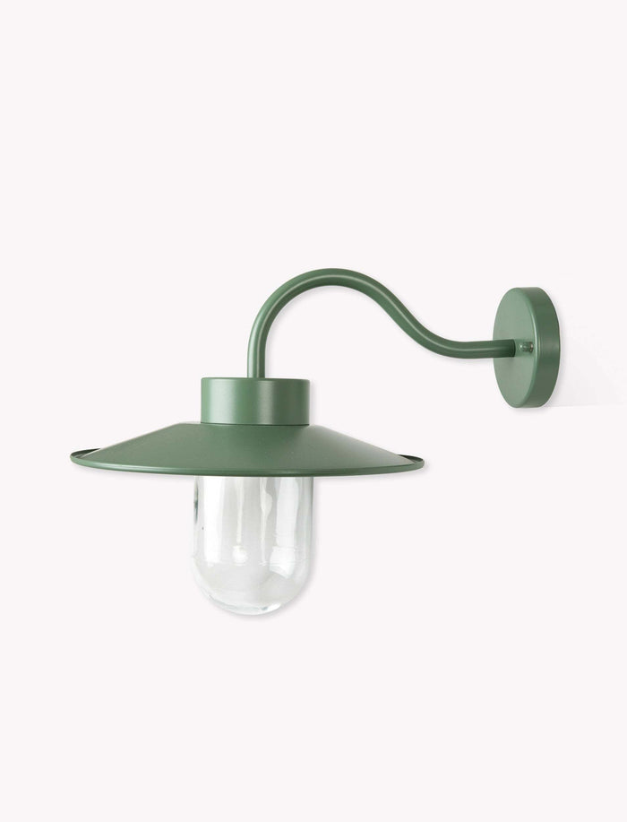Classic Steel Swan Neck Light - Thistle Green