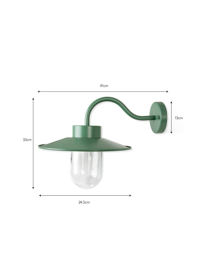 Dimensions of Classic Steel Swan Neck Light