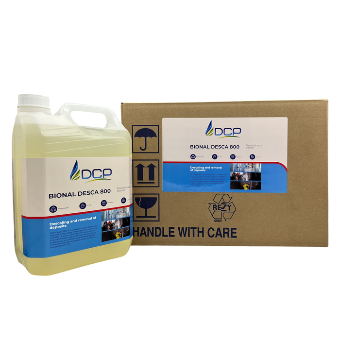 Powerful acidic cleaner for descaling, cleaning, and degreasing various acid-resistant surfaces