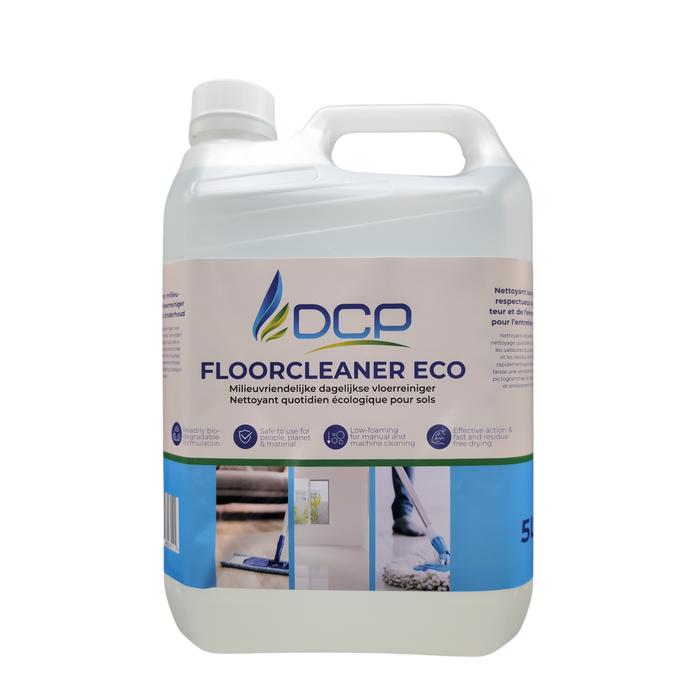 DCP Floor Cleaner Eco bottle on a white background