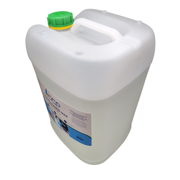 White container with green cap on a white background