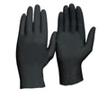 Disposable Nitrile Powder Free, Heavy Duty Gloves - Black [Size: Large] (Pack of 1)