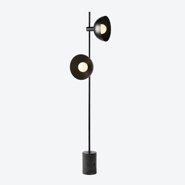 Duplo Floor Lamp Black with Black Shade