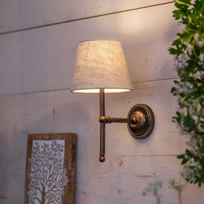 Finberry Fabric Shade Lupin Wall Light with elegant fabric shade and stylish design for ambient home lighting