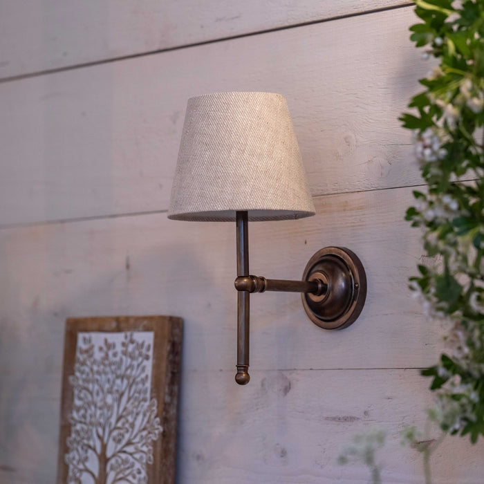 Finberry Fabric Shade Lupin Wall Light with elegant fabric shade and versatile fittings for stylish ambient lighting