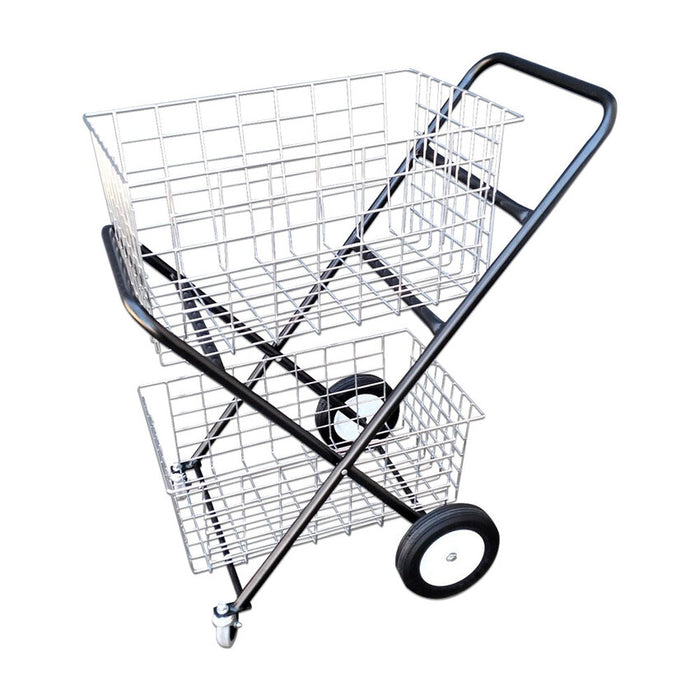 Foldable Shopping Trolley - Double Baskets