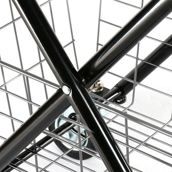 Foldable Shopping Trolley - Double Baskets