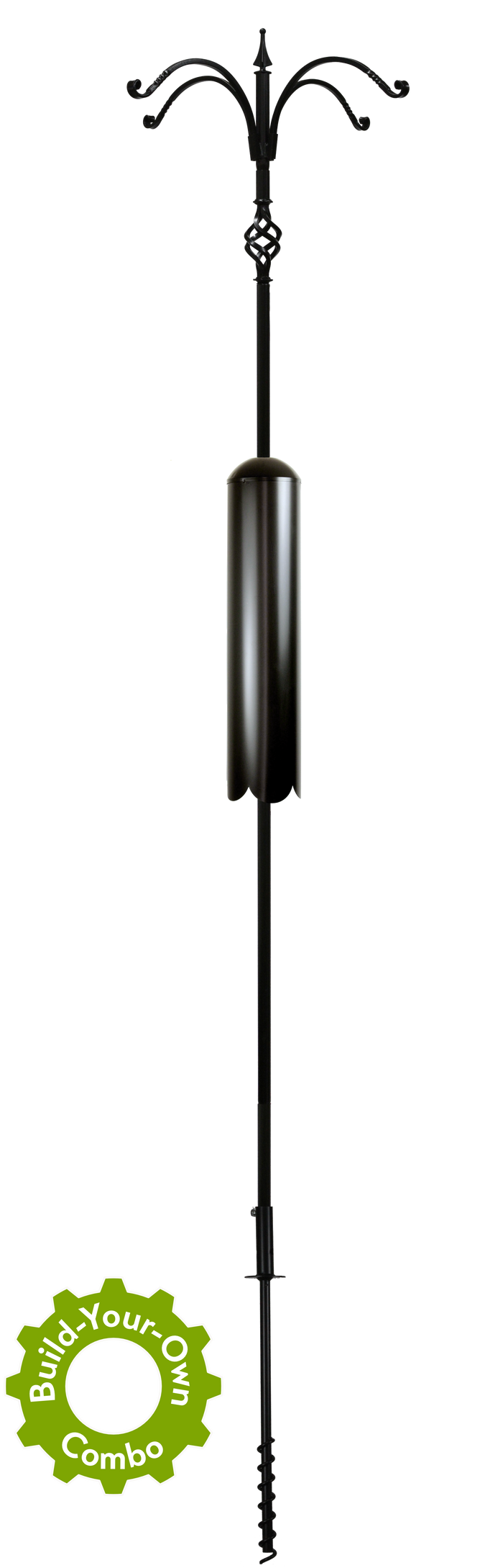 Build your own combo pole package. Pole, racoon baffle, decorative piece, 4 arm topper.