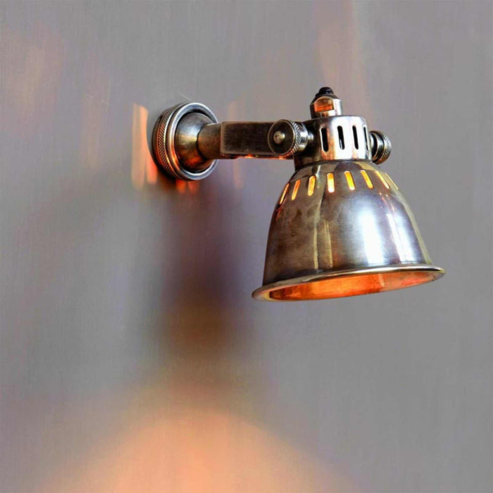 Foxton Adjustable Spotlight by Chehoma industrial wall light with adjustable LED-compatible design