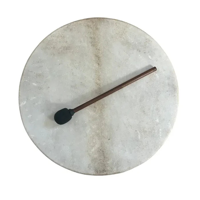 Gaia Ritual Drum with Display Stand – angled view