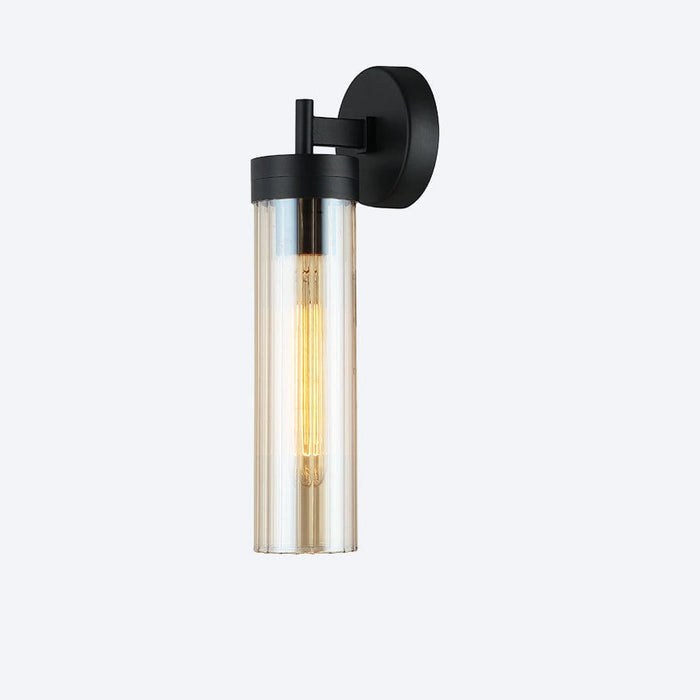 GEORGIA GLASS RIBBED WALL LIGHT